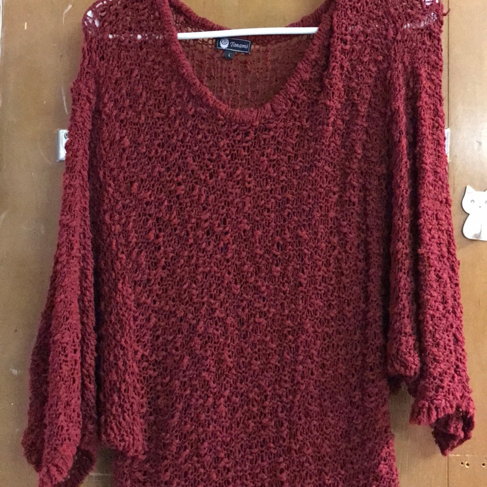 Long see-through sweater